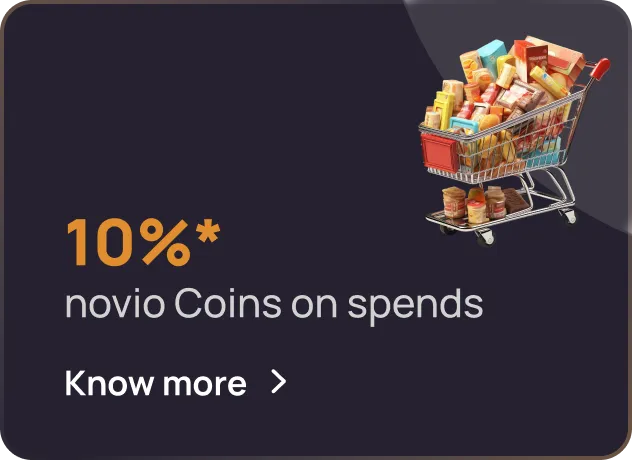 10% novio coins on all other spends